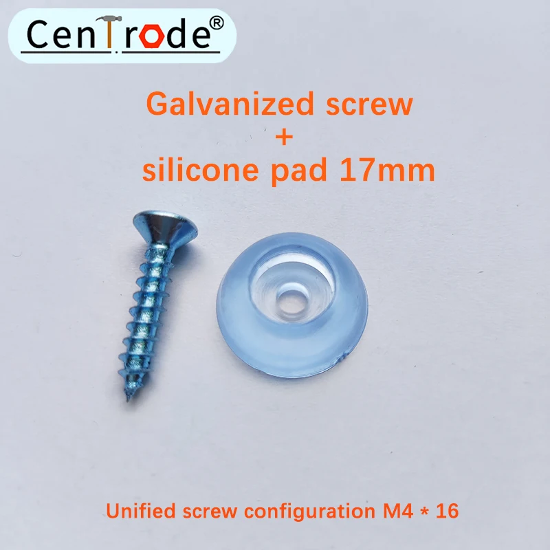Silicone pad, transparent foot pad furniture nail antiskid pad soft rubber concave gasket dining chair pad 17mm 20mm