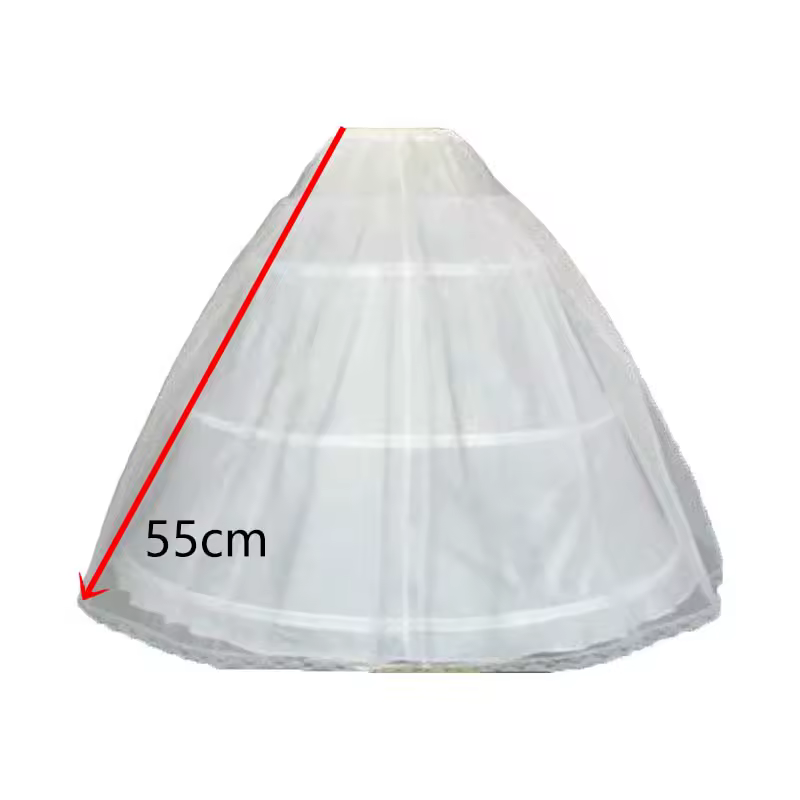 White Petticoats for Children Ball Gown Wedding Flower Girl Dress 2/3 Hoops Crinoline Puffy Kids Slip High Quality Underskirt - Image 4