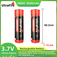 UltraFire 18650 Li-Ion Battery 3000mAh 3.7V Rechargeable Lithium Batteries For Electri Toy Bicycle Light Headlight Flashlight