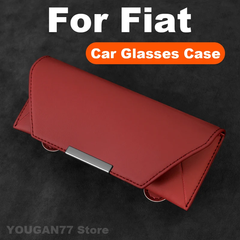 

Car Glasses Case For Fiat Grande panda Ducato Abarth 500 500e Doblo Strada Pulse Tipo Cross Topolino E-Ulysse Car Glasses Frame
