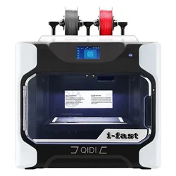 QIDI TECH I-fast 3D Printer Large Size Dual Extruder with Extra a Set of High Temperature  Extruder  PC Nylon Carbon Fiber