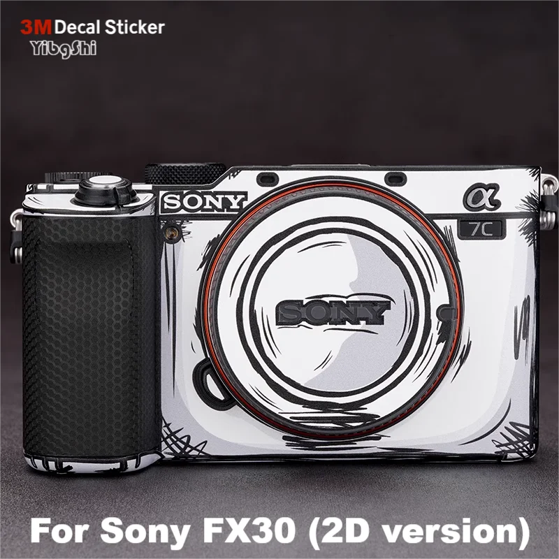 

Stylized Decal Skin For Sony FX30 Camera Sticker Vinyl Wrap Anti-Scratch Film Protector Coat Alpha ILME ILMEFX30 ILME-FX30