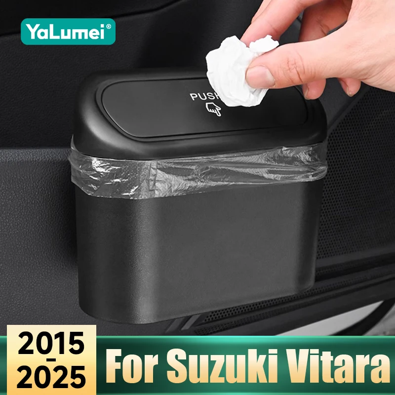 Für Suzuki Vitara LY 2015-2018 2019 2020 2021 2022 2023 2024 2025 Auto Hängen Mülleimer Lagerung box Platz Drücken Mülleimer