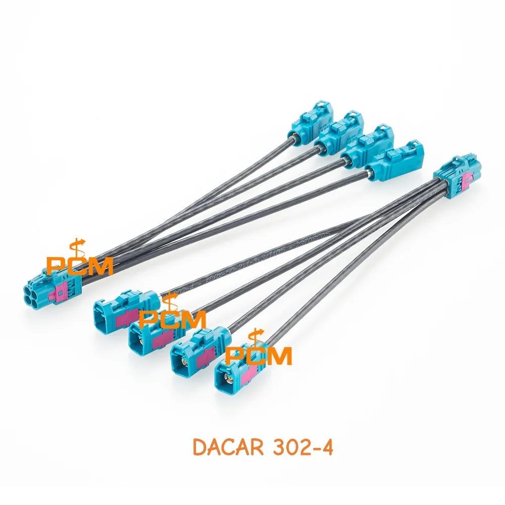 Rosenberger Mini FAKRA Z Code AMK12D-1M4Z5-Z to FAKRA Z Code 59Z113-000-Z Automotive RF Coaxial Cable for ADAS GPS