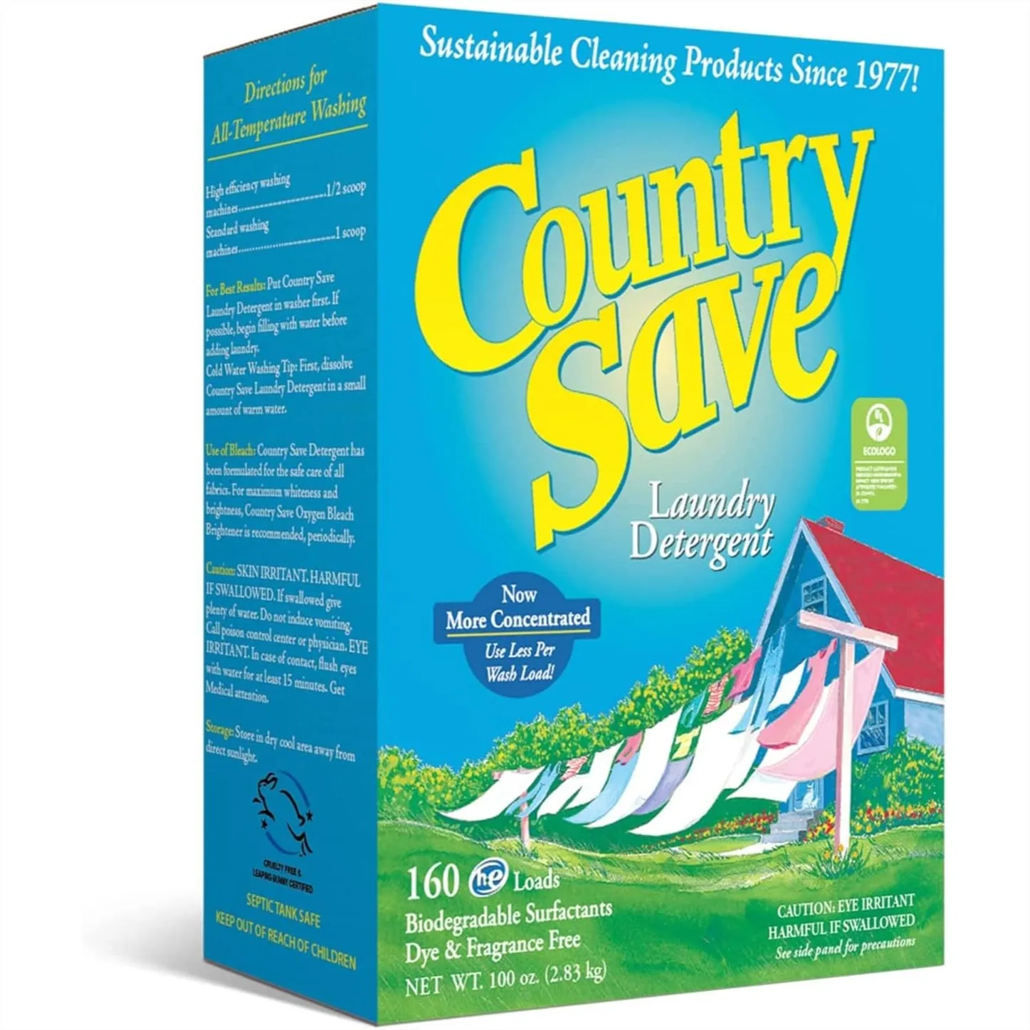 

Unscented Laundry Detergent for Sensitive Skin, HE Compatible, 100 oz