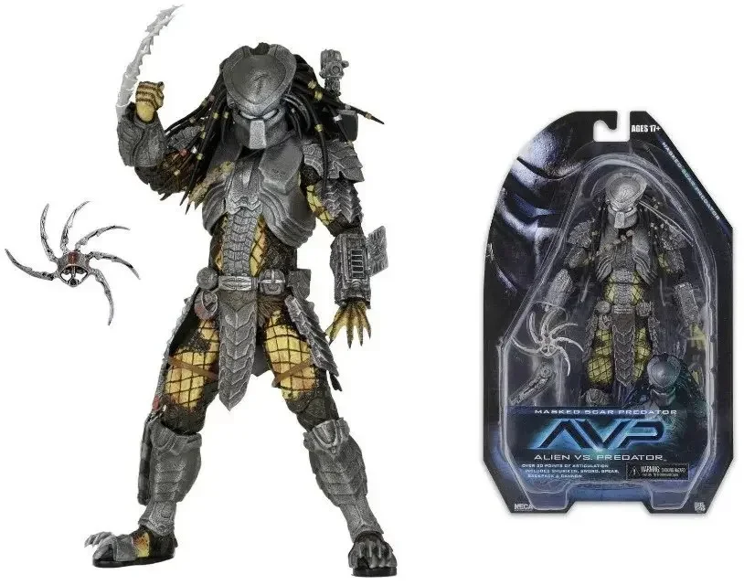 Figura de ação NECA AVP Alien vs. Predator PVC, brinquedo modelo colecionável, 7 ", 18cm