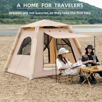 An inflatable tent, camping tent, waterproof inflatable tent, portable tent, perfect for camping, hiking and traveling