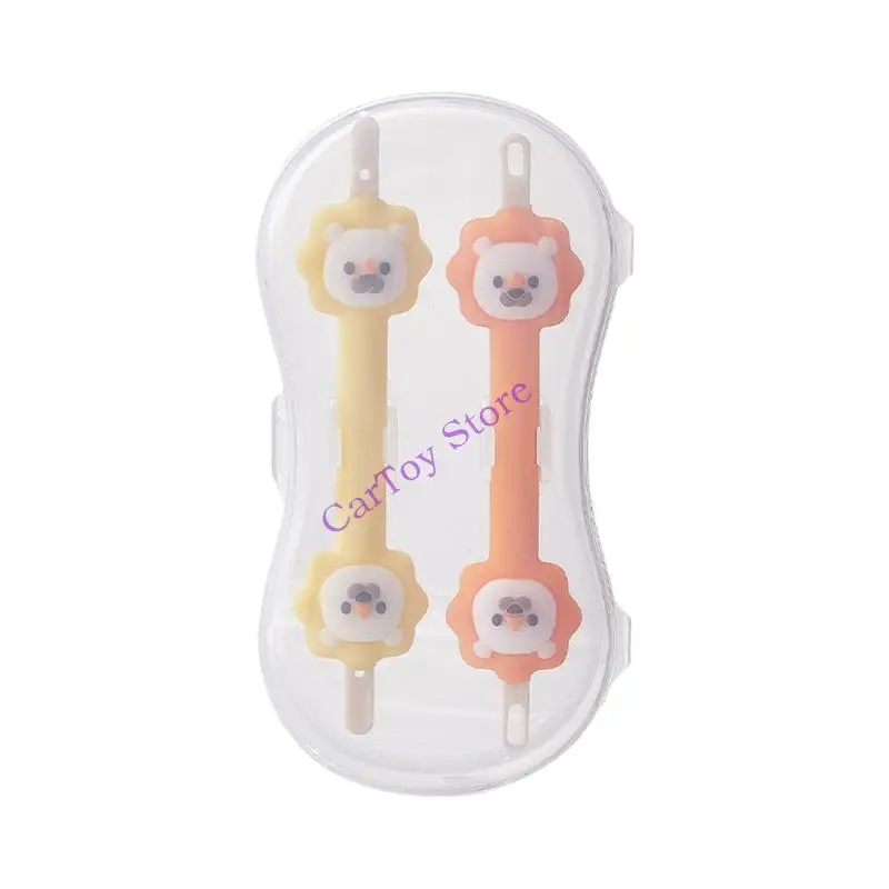 

Силиконовый очиститель с рисунком льва, безопасный инструмент для удаления серы и ушной серы для новорожденных, очиститель для