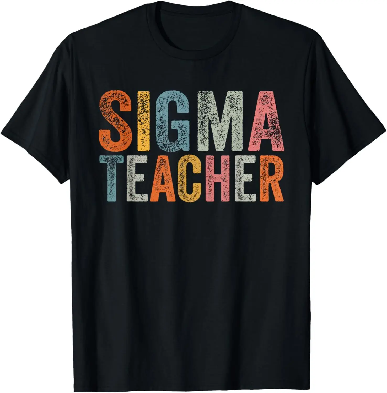 Vintage Sigma Teacher Funny Meme Lovers Sigma T-Shirt S-5XL