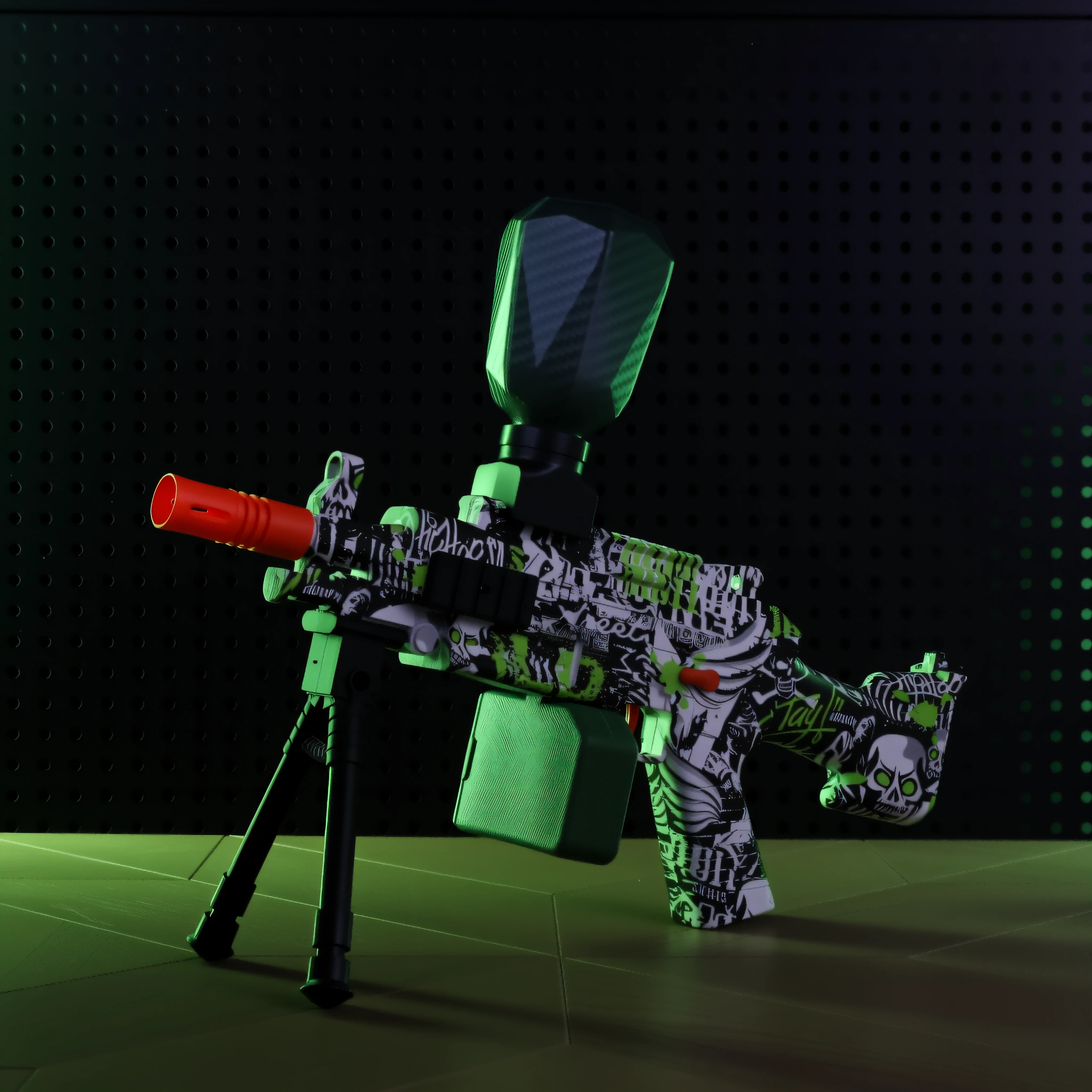 M249 เจลบอล Blaster ชุด-ชาร์จกลางแจ้ง COMBAT ของเล่นสําหรับวัยรุ่น 14 +, ของขวัญที่สมบูรณ์แบบสําหรับ Boys & Girls * ไม่รวมลูกปัดเจล