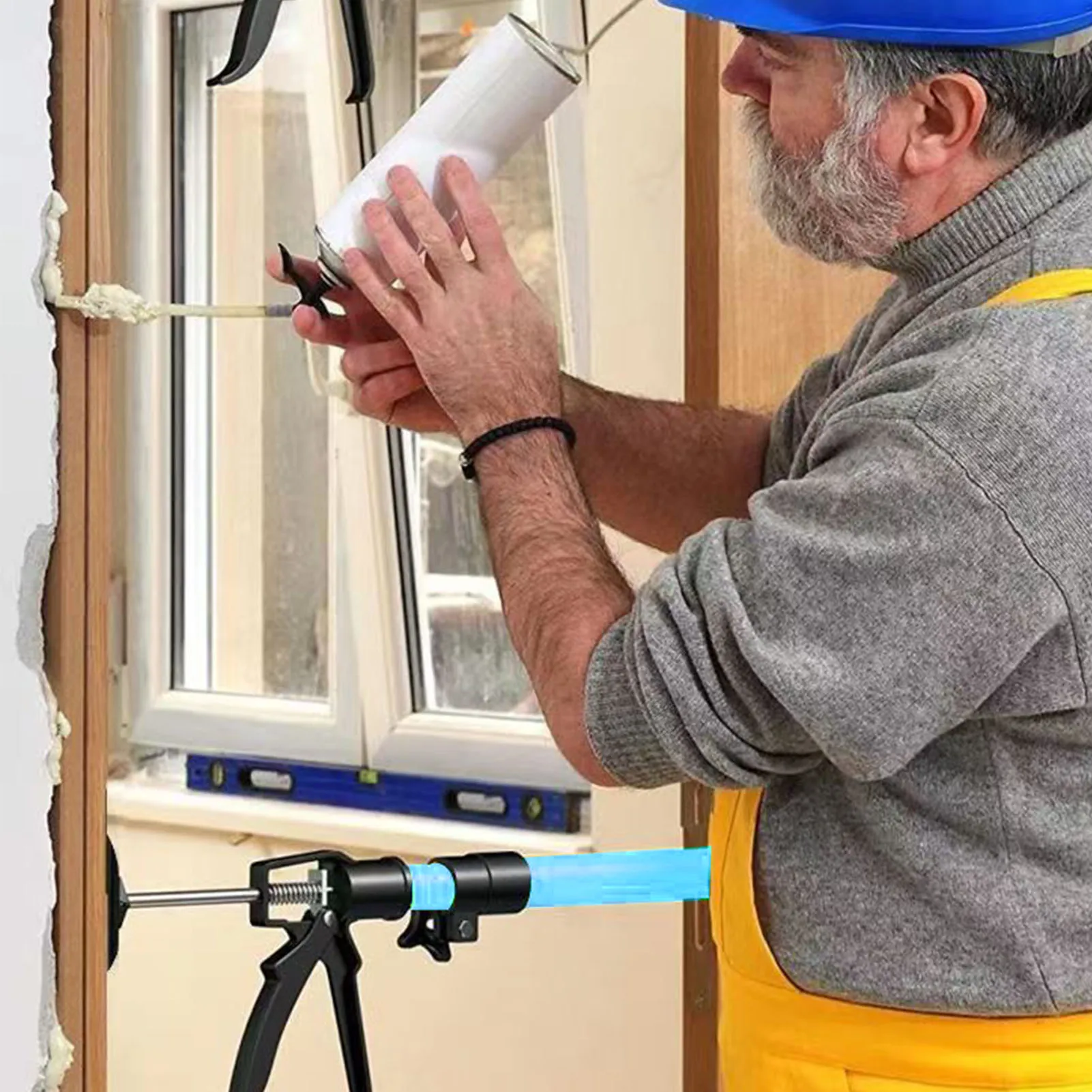 2PCS Telescopic Support Rods with Non Slip Pads Stainless Steel Adjustable Pole for Woodworking Cabinet Installation