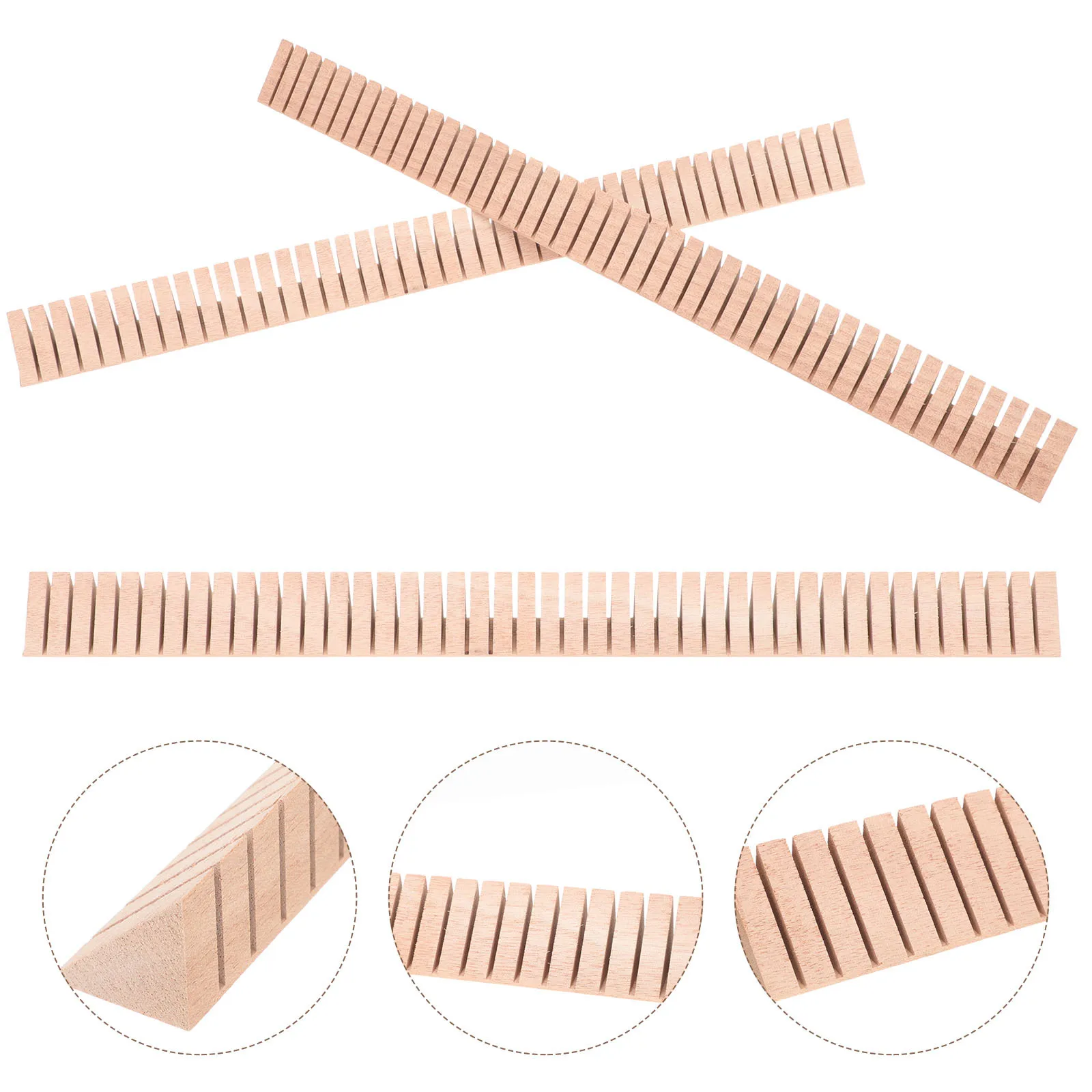 

3Pcs Wooden Guitar Purfling Binding Strip Flexible Decorative Replacement for Acoustic Classical Ukulele Bass Guitar Parts
