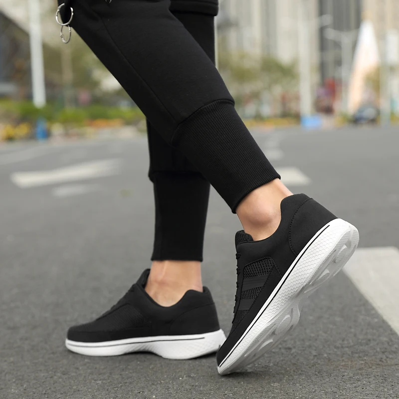 Sepatu Sneakers Pria Sepatu Lift Sepatu Penambah Tinggi Sepatu Sol 6CM Sepatu Peningkatan Tinggi Pria Sepatu Tinggi