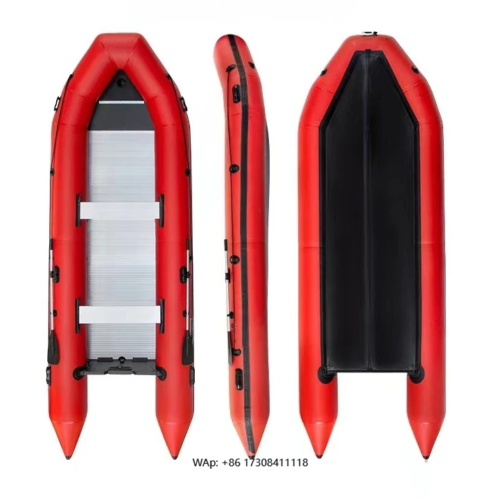 

Portable 5.2m Aluminum Floor Inflatable Fishing Boat Rescue Lifeboat Small Rubber Fishing Inflatable Rowing Boats