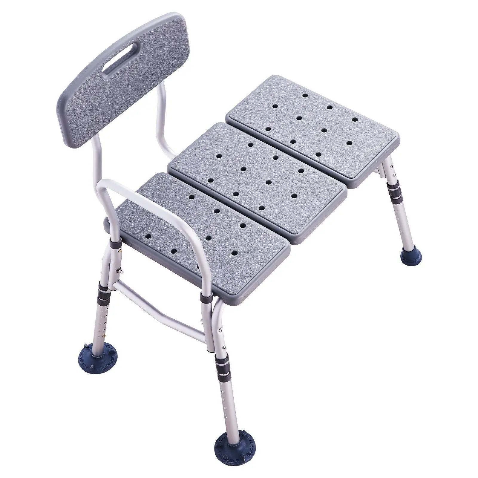 

Durable Bathtub Transfer Chair with 400lb Limit, Adjustable Seating from 17.9-22.4 in, Comfortable Backrest for Adults