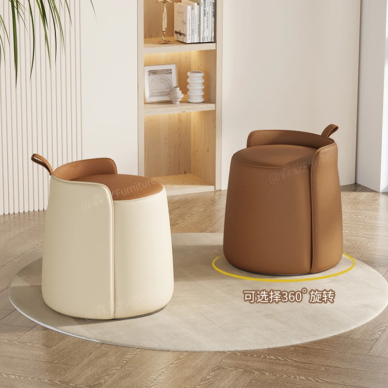 Bedroom Stool Kitchen Modern Accessories Living Room Sofas Vanity Stool Chair Leather Pouf Salon Moderne Nordic Furniture