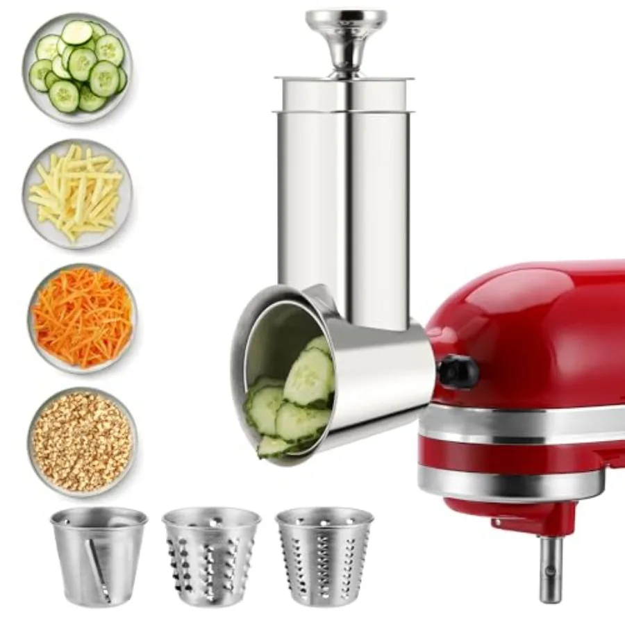 

Насадка-шинковка из нержавеющей стали для миксеров KitchenAid: терка для сыра и аксессуары для приготовления овощных салатов, можно мыть в посудомоечной машине