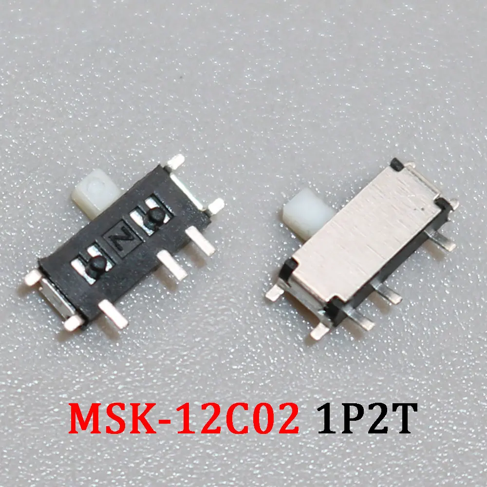 10pcs Toggle Switch Single and Double Row In-line Horizontal Small Micro Power Switch Sliding Position Fluctuation 2Gear / 3Gear