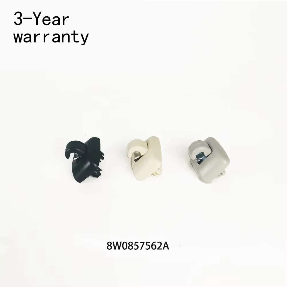 

2PCS Sun visor buckle black grey beige 8W0857562A for AUDI A4 Q3 RS4 RSQ3 TT Q5