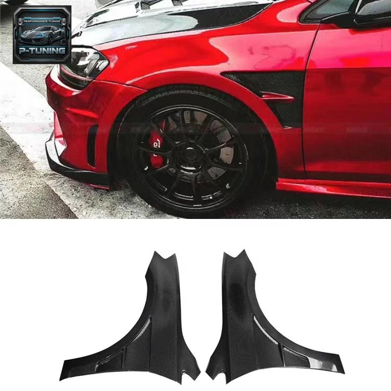 

Carbon Fiber Front for Volkswagen Golf 7 7.5 Gti Mk7 Mk7.5 2014-2020 Car Side Bumper Fender Bodykit