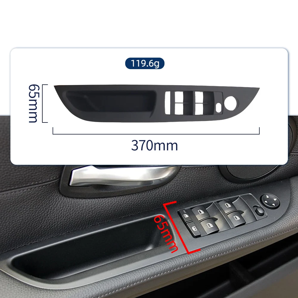 

For BMW 5 series E60 51416983693 51416983703 Beige Black left Right Car Interior Handle Inner Door Armrest Panel Pull Trim Cover