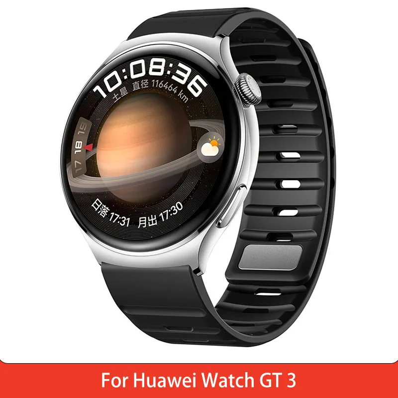 Watch Straps For Huawei Watch GT 3 Two tone silicone strap GT3 22mm Strong magnetic watch band Wristband Sports Strap