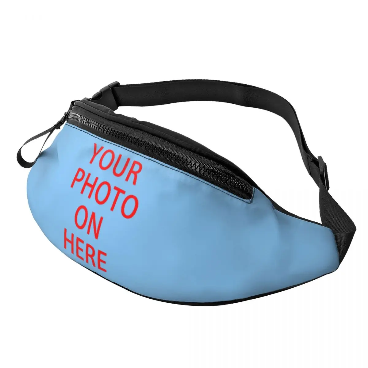 Fashion Family Pets Custom DIY Logo Fanny Pack for Running Women Customized Photo Print Crossbody Waist Bag Phone Money Pouch