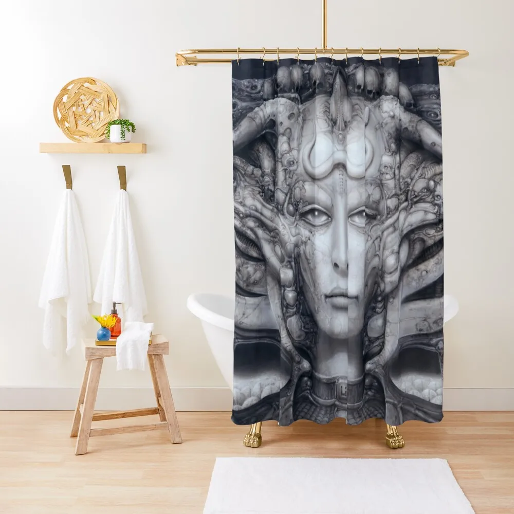 

Vintage Giger alien Shower Curtain In The Bathroom Shower Set For Bathroom Elegant Bathroom For Shower Curtain