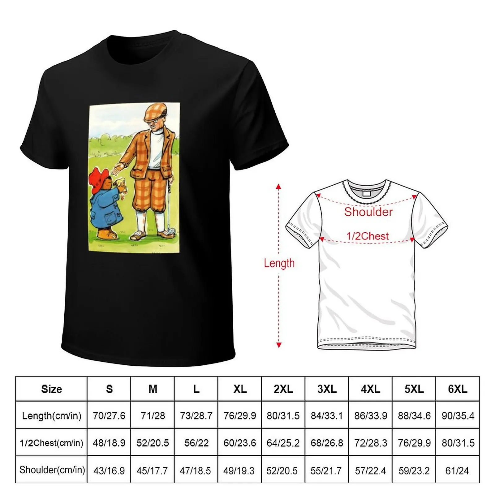 paddington bear(4) T-Shirt sports fans tees Short sleeve tee men