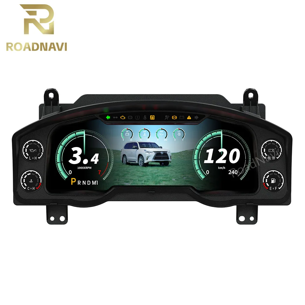 

RoadNavi Car Auto Speedometer for Lexus LX570 2008-2021 LCD Digital Cluster Car Upgrade Dashboard Instrument