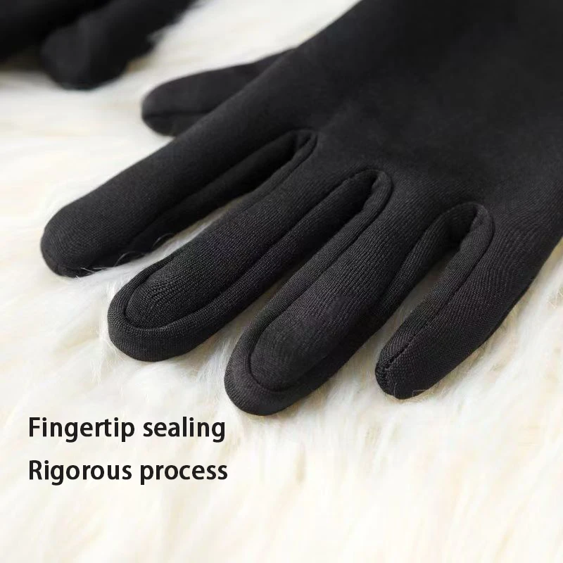 단색 따뜻한 패셔너블한 사이클링 장갑 유니섹스 플리스 안감 높은 탄력성 피부 친화적인 장갑 부드럽고 다용도 장갑