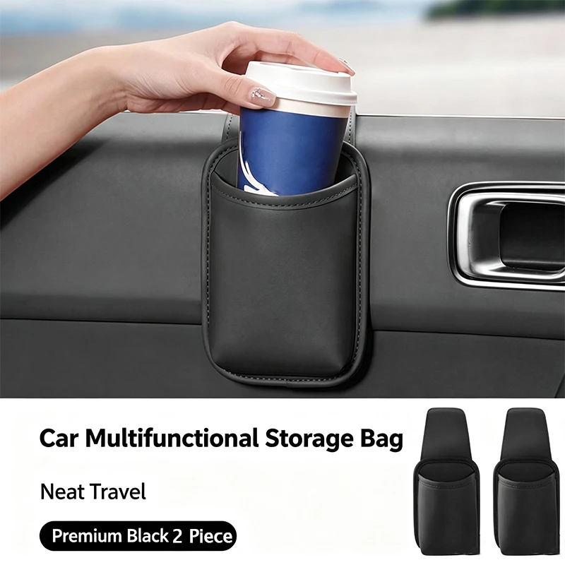 1/2 Universal Car Door Cup Holder Storage Box multifunctional Seat Back Organizer Vehicle Car Drink Rack Auto Interior Storage