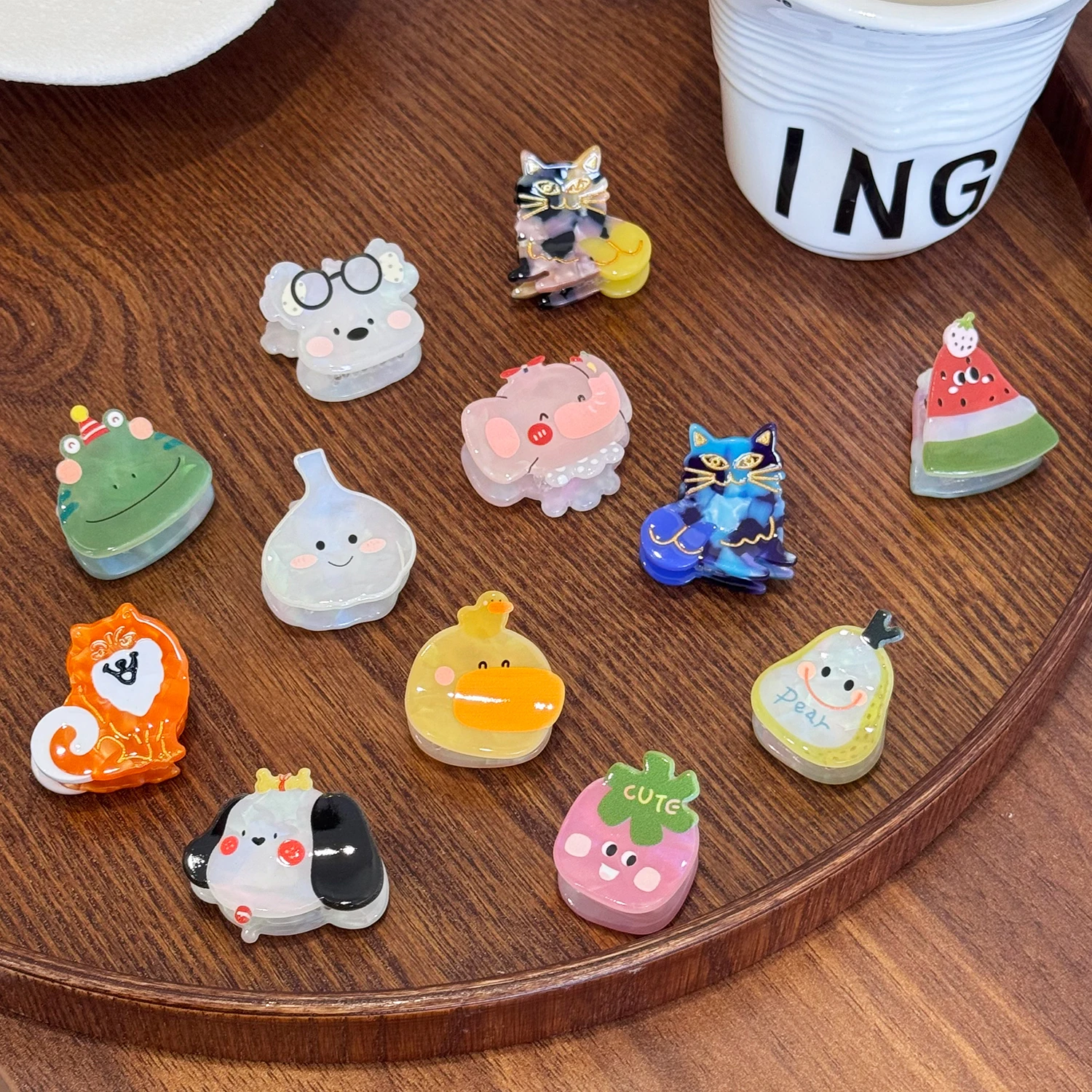 

Cartoon Mini And Cute, Princess Little Gripper, Acetate Side Clip Headwear