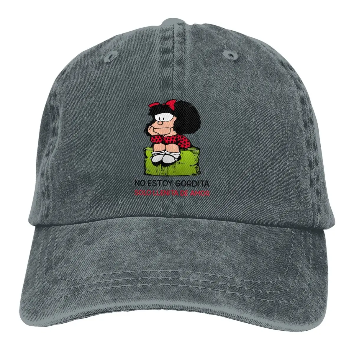 Pure Color Dad Hats Quino Comics Women's Hat Sun Visor Baseball Caps Mafalda Cartoon Peaked Cap