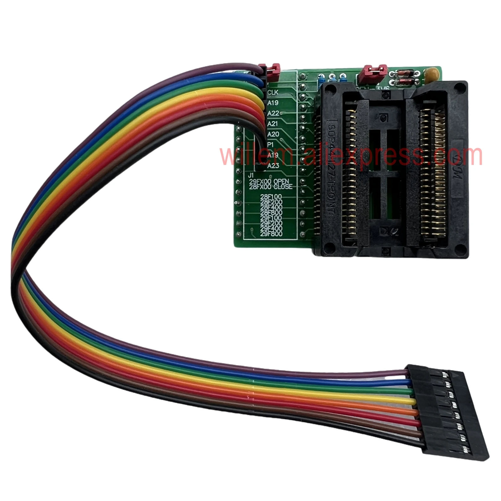 PSOP44-adaptador DIP32 para Willem