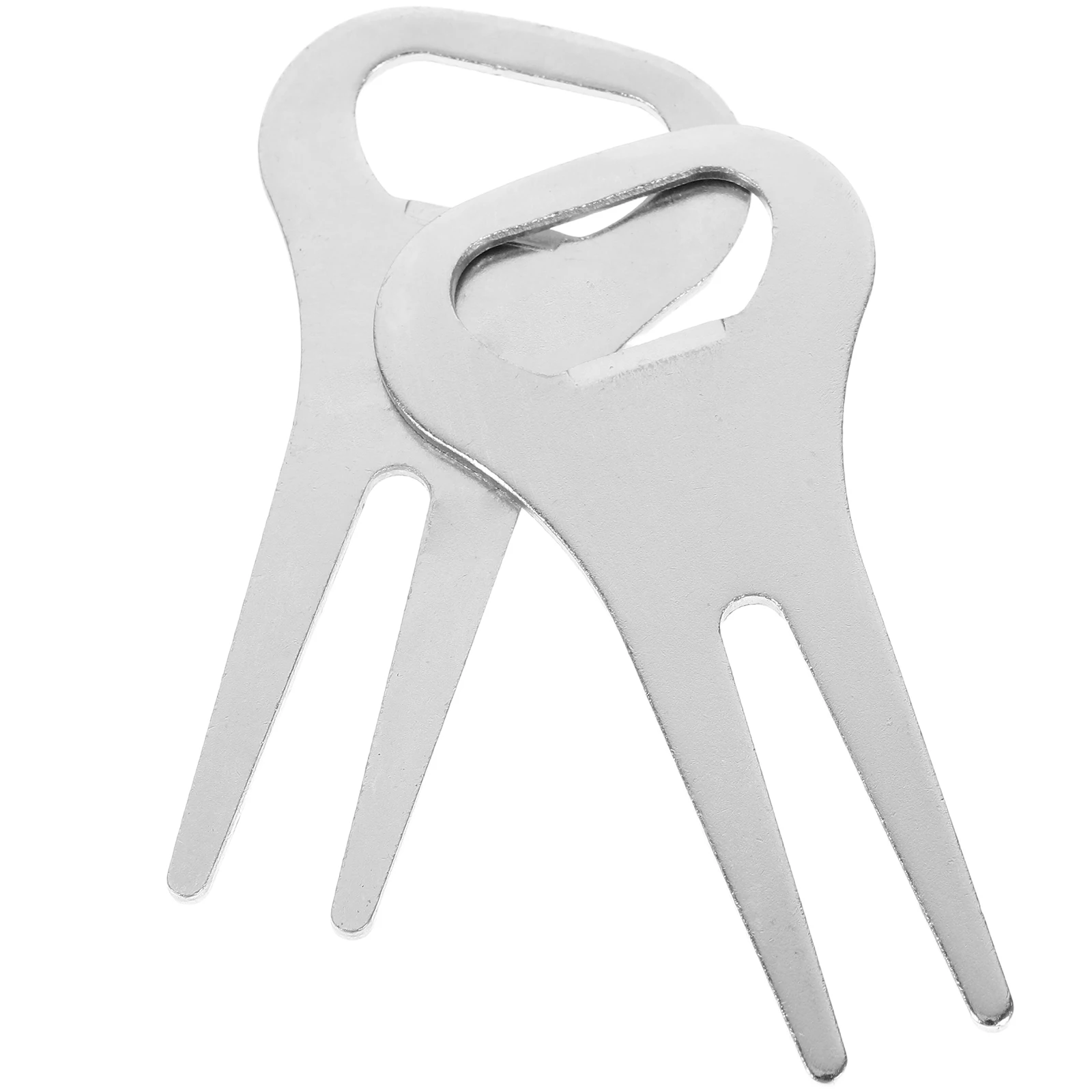 

1 Pair Green Fork Zinc Alloy Divot Repair Tool Turf Marker Golf Picks Metal Golf Accessories Training Equipment