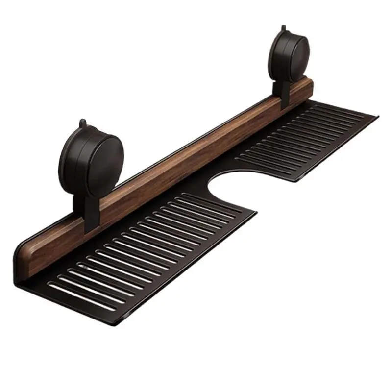 

Настенная полка-органайзер для ванной комнаты A84E с присоской, без сверления, для шампуня и мыла