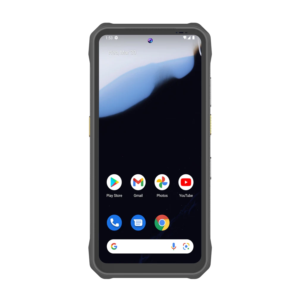 6.56 Inci Android 14 PDA Kasar 8G / 128G Terminal Pemindai Kode Batang Genggam Kamera Belakang 48MP IP68 PDA Tahan Air Industri