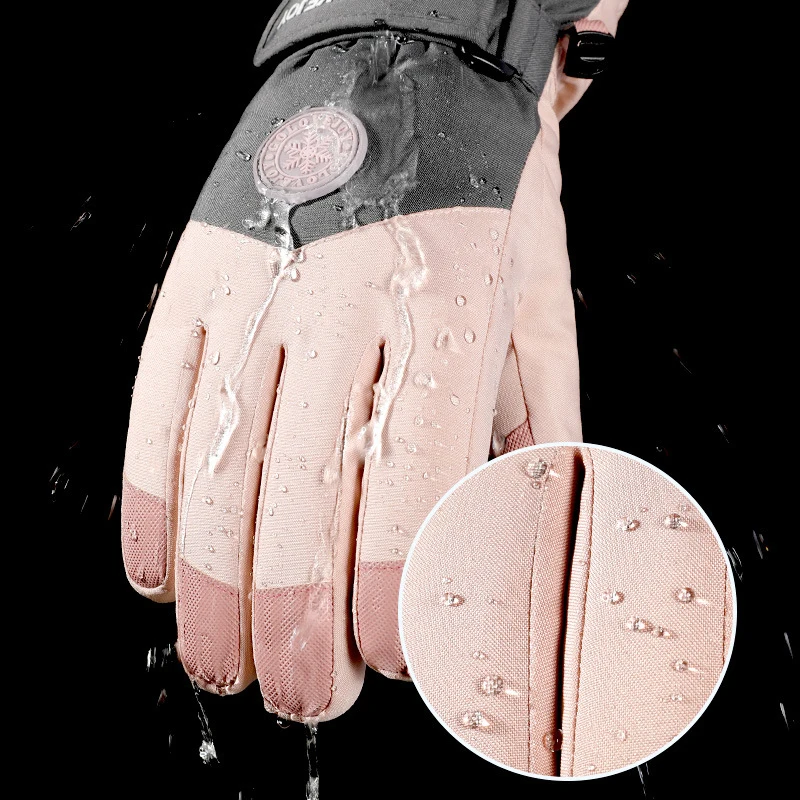 Guanti invernali guanti da sci da donna con funzione Touchscreen guanti termici guanti da neve caldi guanti da Snowboard impermeabili da donna