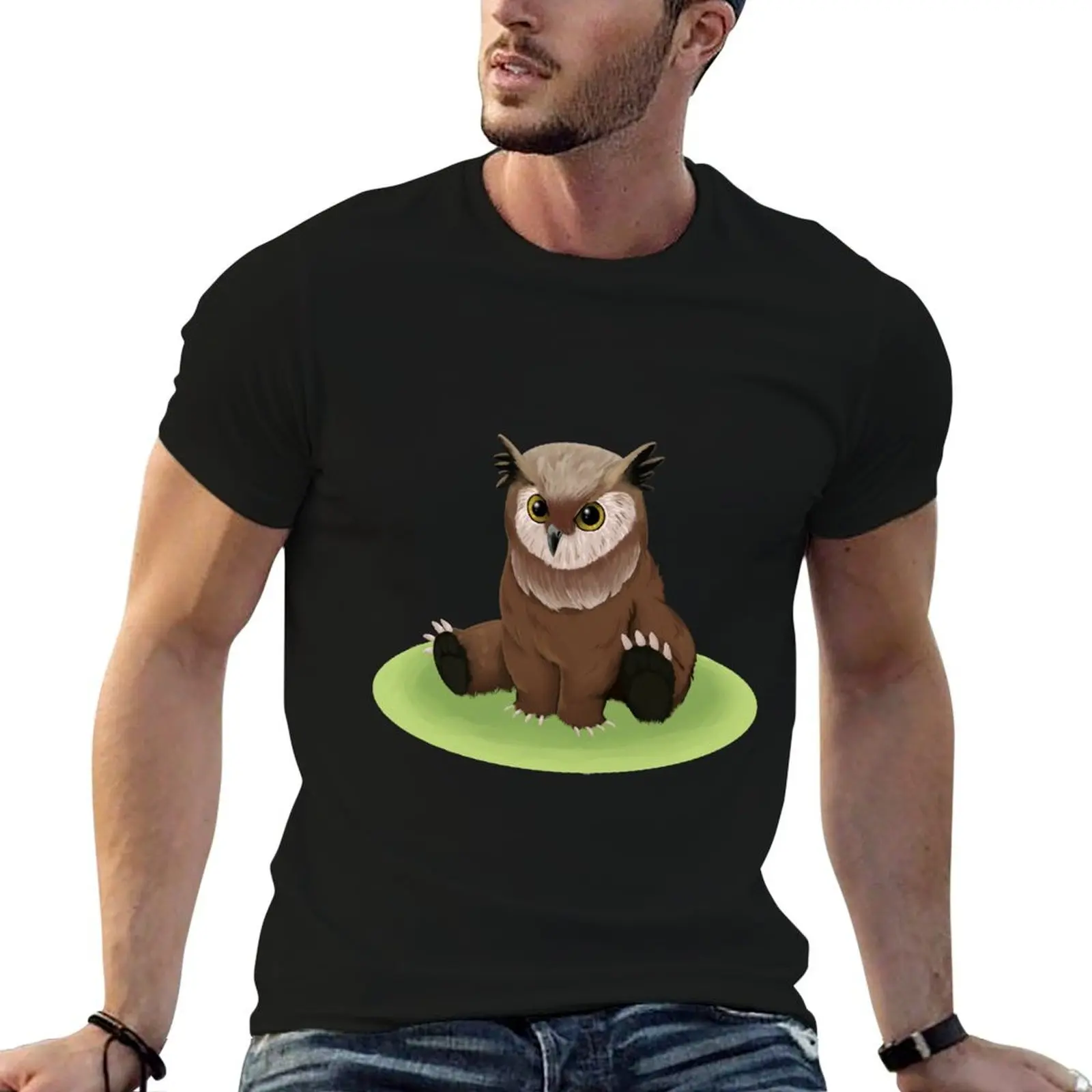 Little Owlbear T-Shirt Anti-Fade Casual Tee Shirt