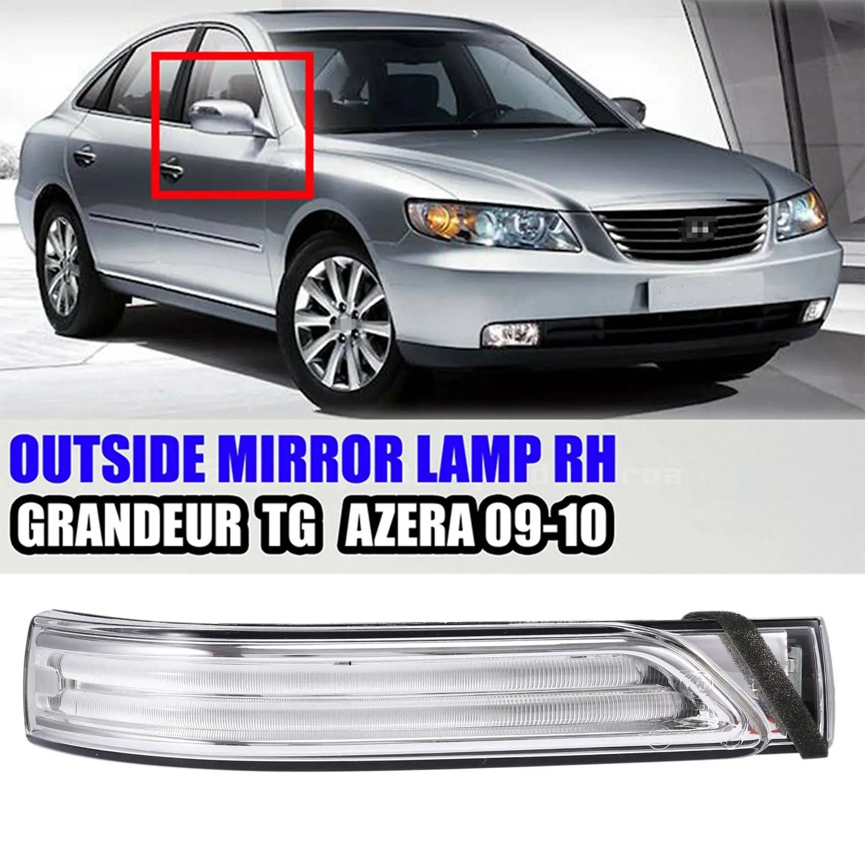 Car Right Outside Mirror Lamp for Hyundai GRANDEUR AZERA 2009-2010 876143L710