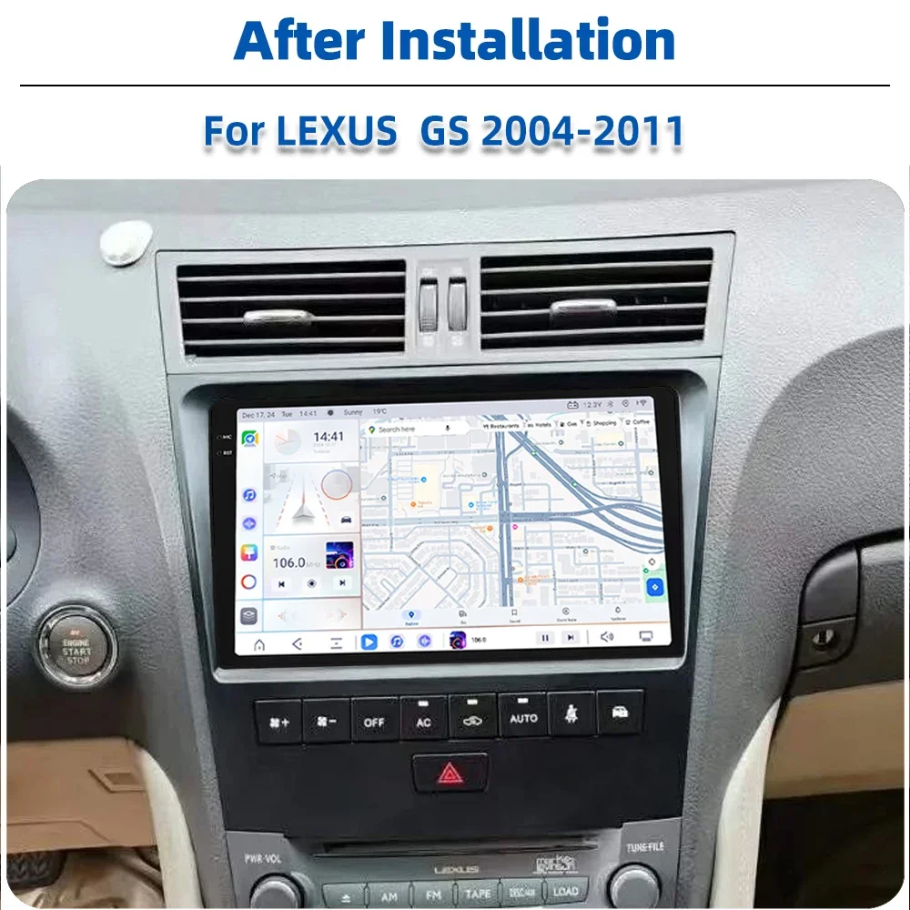 Ts20 Android 13 2K Screen 7870 Car Stereo Radio Multimedia System For Lexus GS GS300 GS350 2004-2011 Amplifier DSP 360 Camera