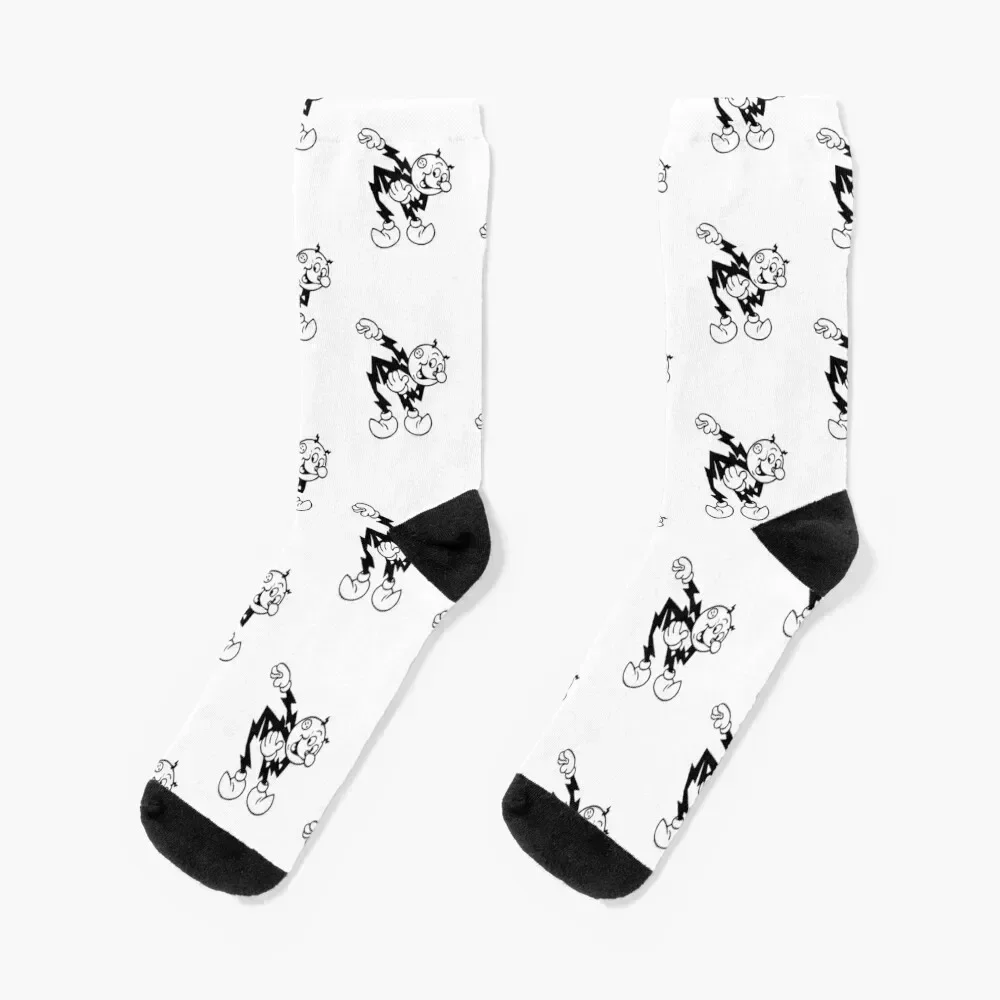 Reddy Kilowatt, your electrical servant Socks summer loose cartoon Wholesale Male Socks Women's