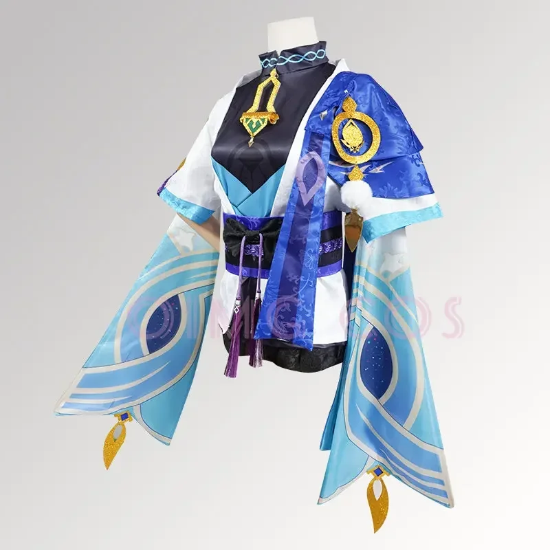 hin Impact Wanderer Kunikuzushi Cosplay Costume یکساں anime ہالووین ملبوسات خواتین Fatui Scaramouche Balladeer