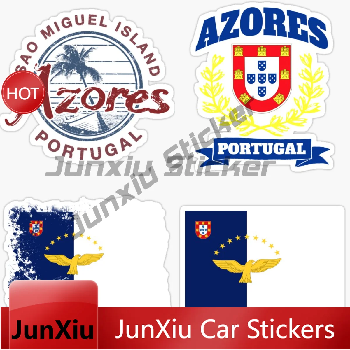 

AZORES PORTUGAL Car Sticker Cool Style Car Use Waterproof Vinyl Self-adhesive Weatherproof UV Decals