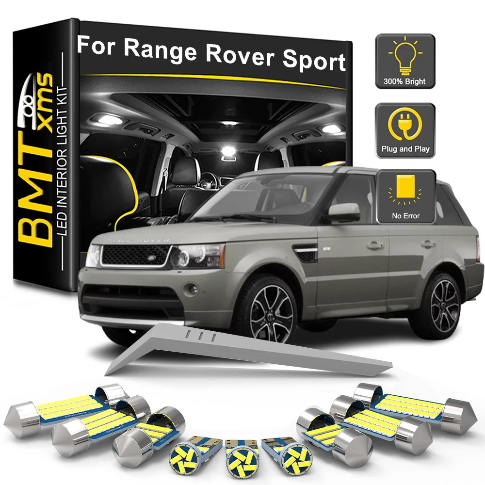 

BMTxms Canbus For Land Rover Range Rover Sport L320 L494 2005-2019 LED Interior Light Dome Trunk Mirror Glove Lamp Accessories