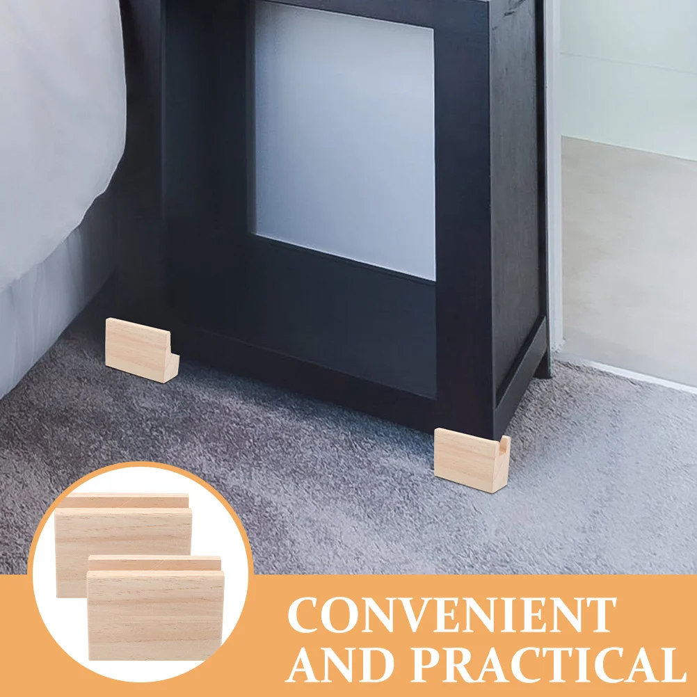 

2Pcs Bed Risers Heavy Duty Furniture Riser Blocks Anti-Slip for Sofa Table Chair Desk Leg Lifting Bed Risers Desk Raisers Blocks