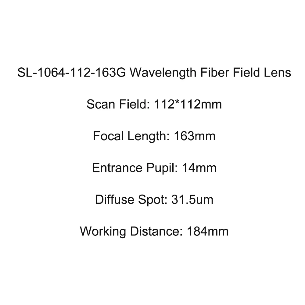 

OPEX SL-1064-112-163G Полевая линза 112*112 F163 для машины маркировки волокон