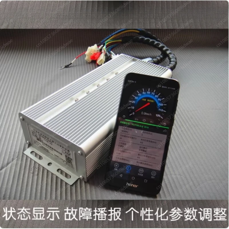 48V-72V 3000W MAX 60A Double Row 24 Tubes with bluetooth APP for 48v 60v 72v motor electric bike motorcycle