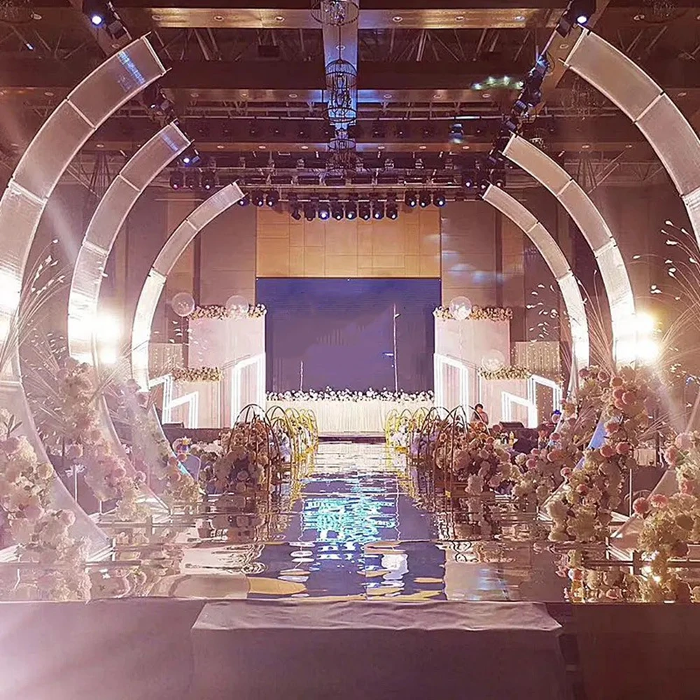 

280x320cm )Wedding Stage Supplies Wedding Stage arch shape Backdrop metal is not Acrylic Pvc Decoration Backdrop